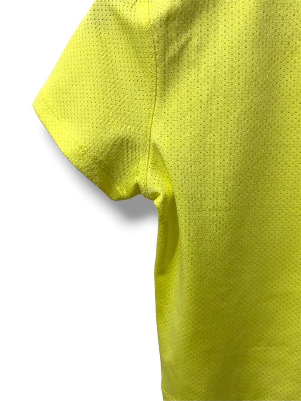 Adidas | Bundle Set: Neon Yellow Cropped Mesh Tee & Black 3-Stripe Leggings (L) - Picture 6 of 16